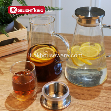 Caraffa di vetro standard per caffè e tè brocca
